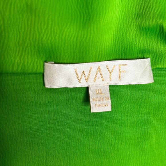 WAYF Womens Green Cropped Button-Up Blazer Top Size XL - Picture 5 of 8
